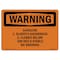 Signmission OSHA Warning Sign, 10" Height, 14" Width, Gasoline 1. Slightly Hazardous 2. Flames, Landscape OS-WS-D-1014-L-12154 - alternate 1